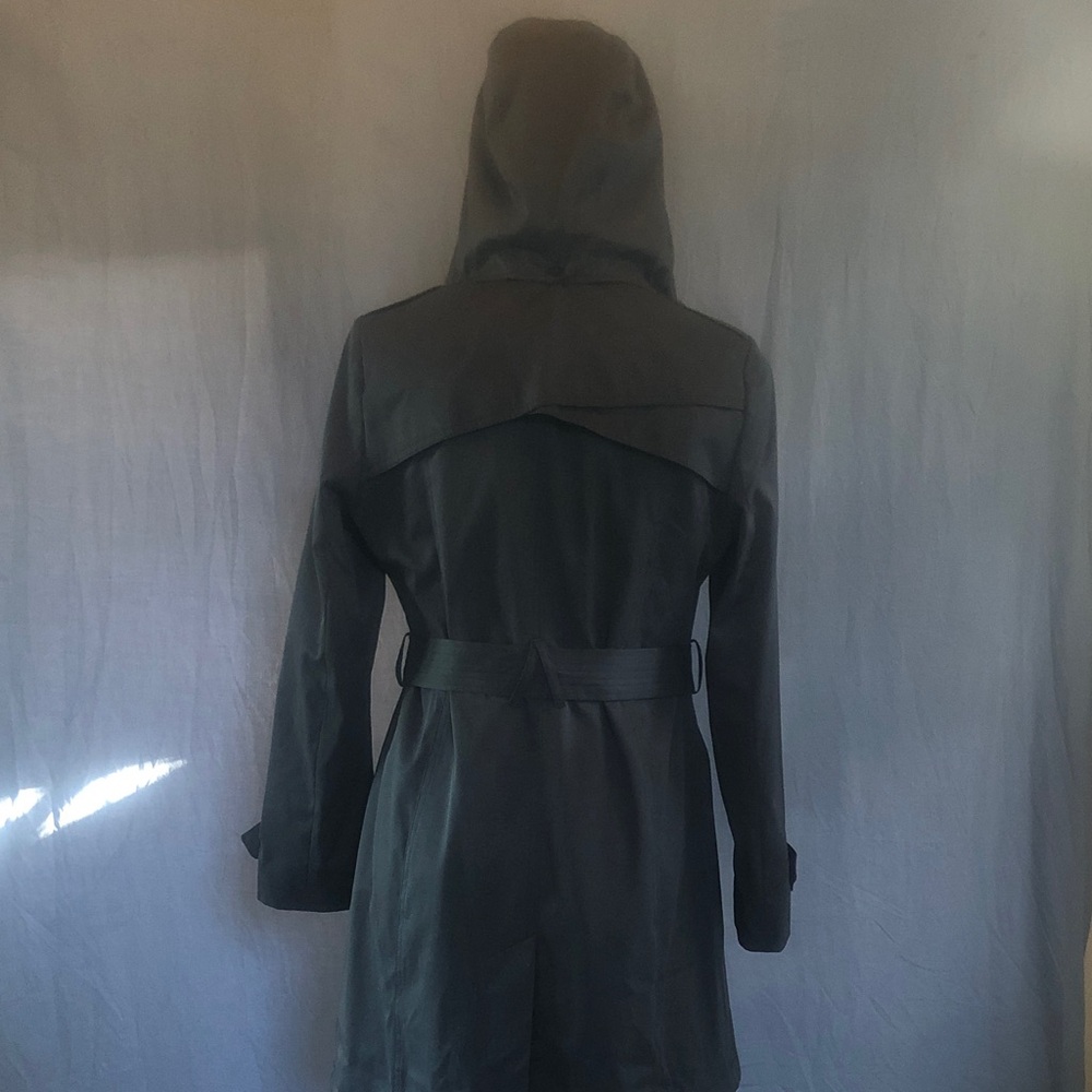 Via Spiga Black Trench Coat (M) - Picture 5 of 12